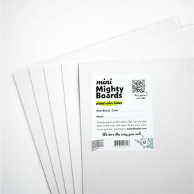 Mighty Boards Minis set of five white panels for color previews