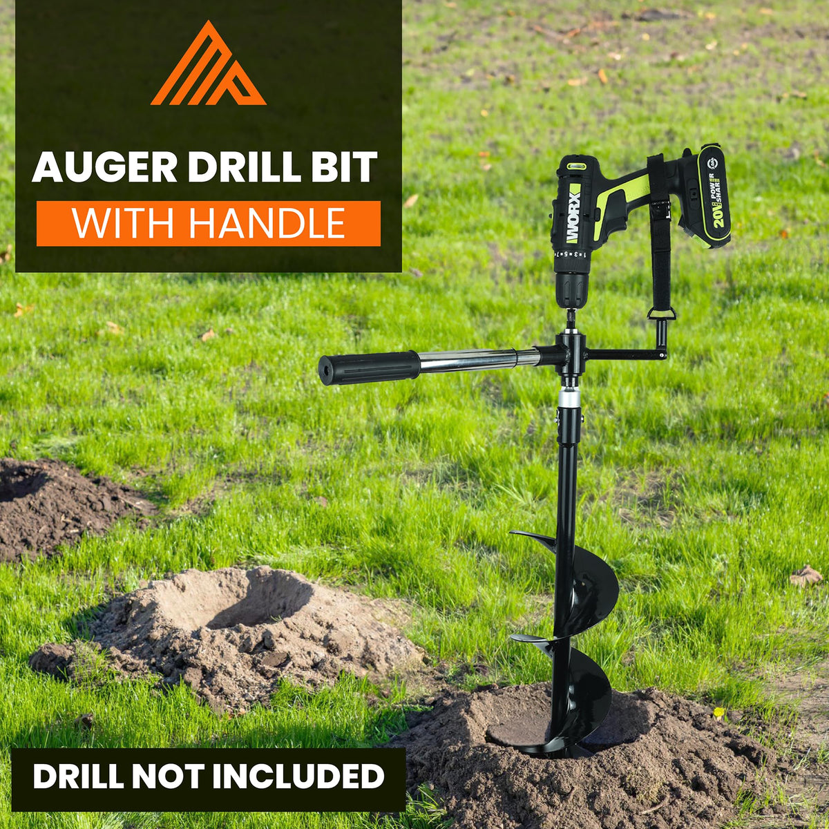MightyPhine Earth Auger in action for clean, precise post holes