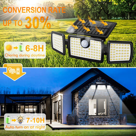 MIHANI solar deck light provides bright 6500K, 2500 lumens for clear night visibility.