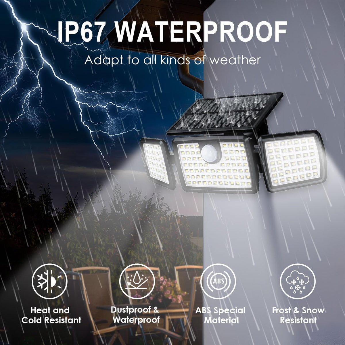MIHANI deck light detects movement with a sensitive PIR sensor from up to 30 feet.