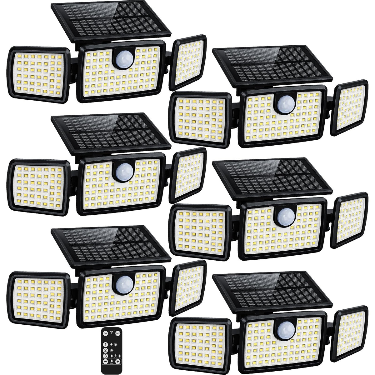 Mihani solar outdoor lights with remote offer easy deck illumination.