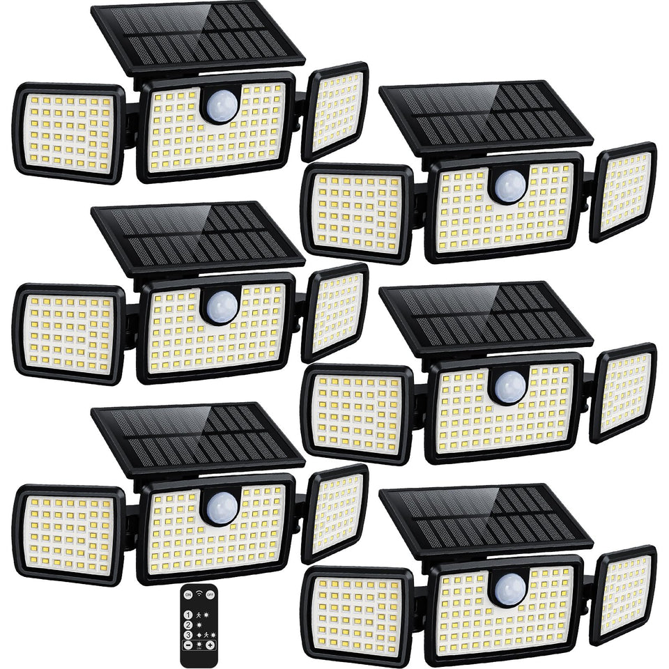 Mihani solar outdoor lights with remote offer easy deck illumination.