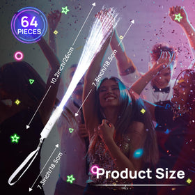 miikoul 64-pack wedding glow wands illuminate reception safely