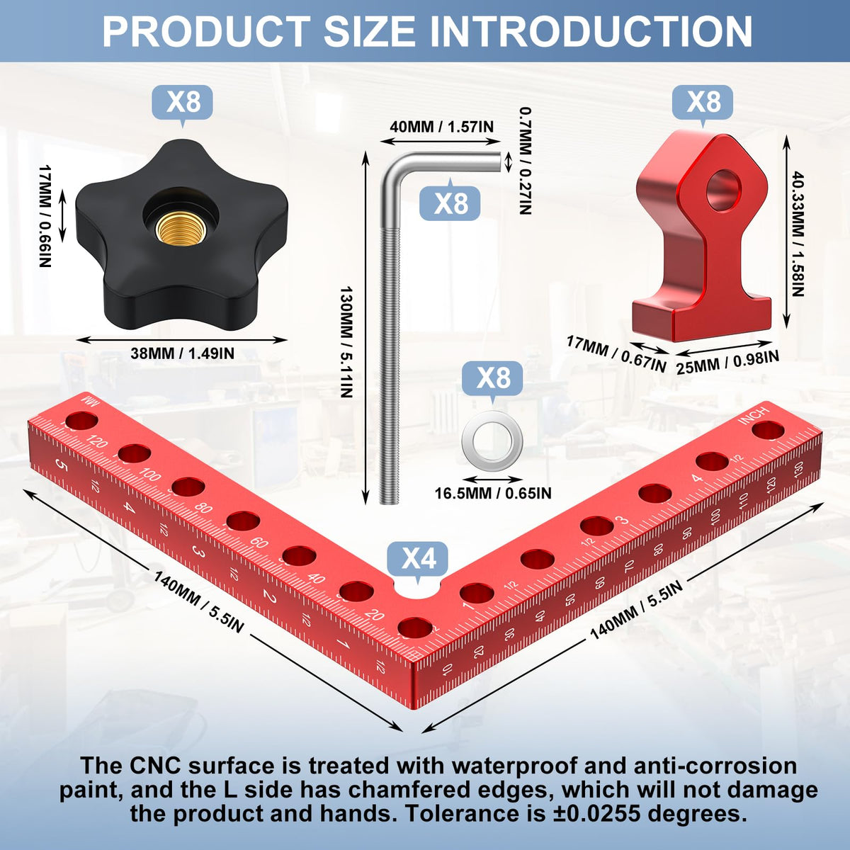 Frame alignment and box assembly with Mikego clamp.