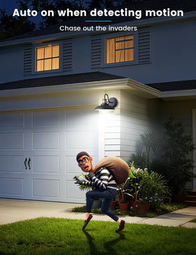 MikeWin dusk-to-dawn sensor bulb automatically lights at dusk and saves energy at dawn