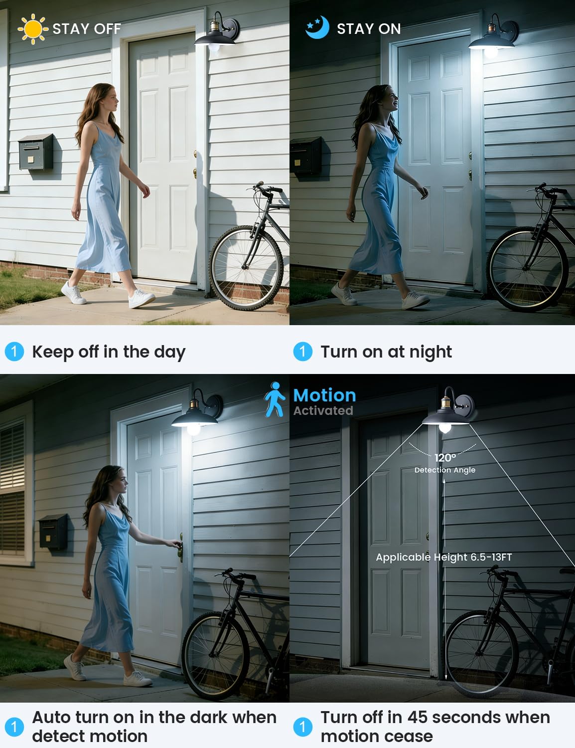 MikeWin garage motion-sensor bulb for automatic entry lighting