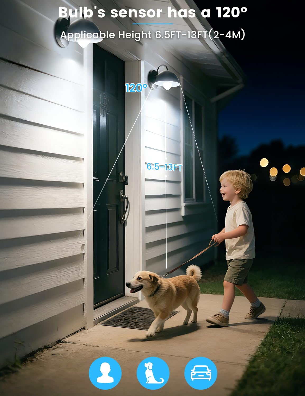 MikeWin stairs motion-sensor bulb providing step-safe illumination