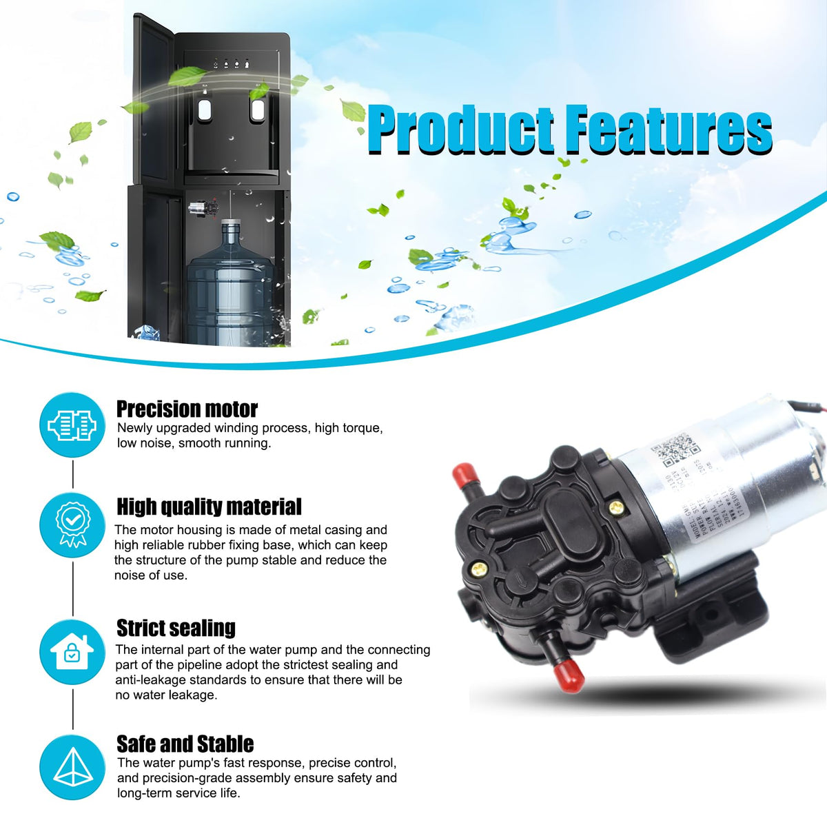 Mikjiik pump kit assembly image, ready for dispenser upgrade