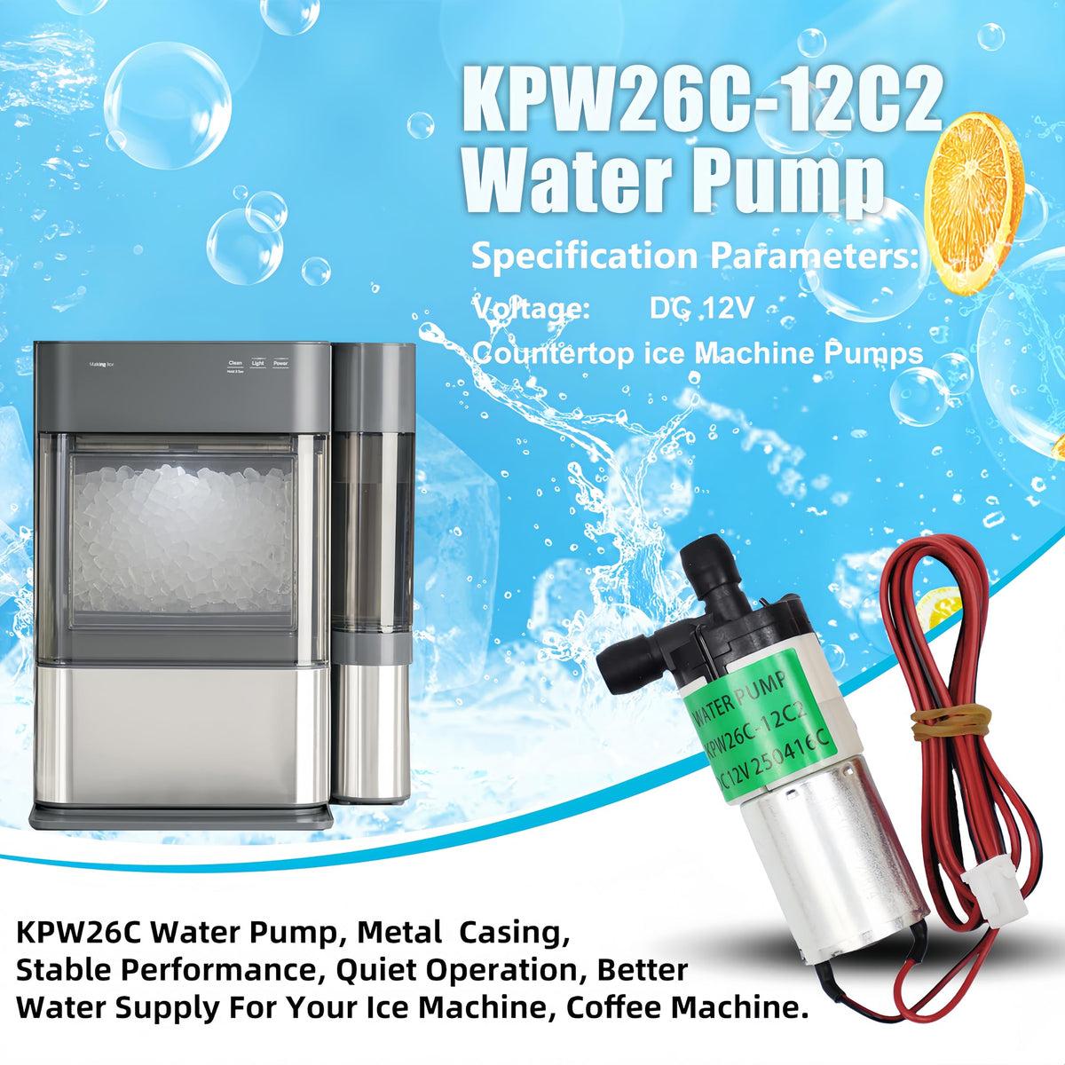 Mikjiik KPW26C-12C2 quiet water pump delivering smooth operation