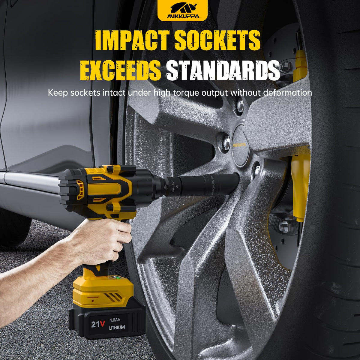 MIKKUPPA 6-point flank drive ensures secure fastener engagement