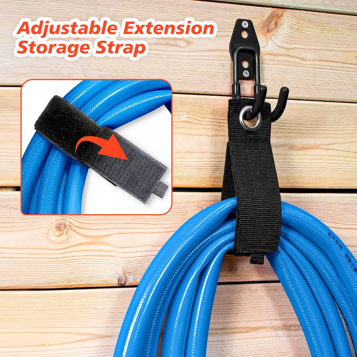 MIKRUI 28 hooks and 2 extension cord organizers included