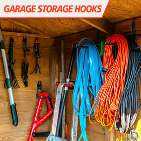 MIKRUI organized workshop space with gear hung neatly for easy access