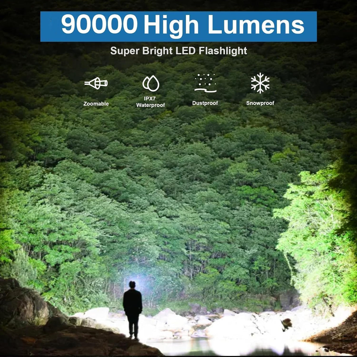 MILAO SHU rechargeable 5000mAh battery powers long lighting sessions.