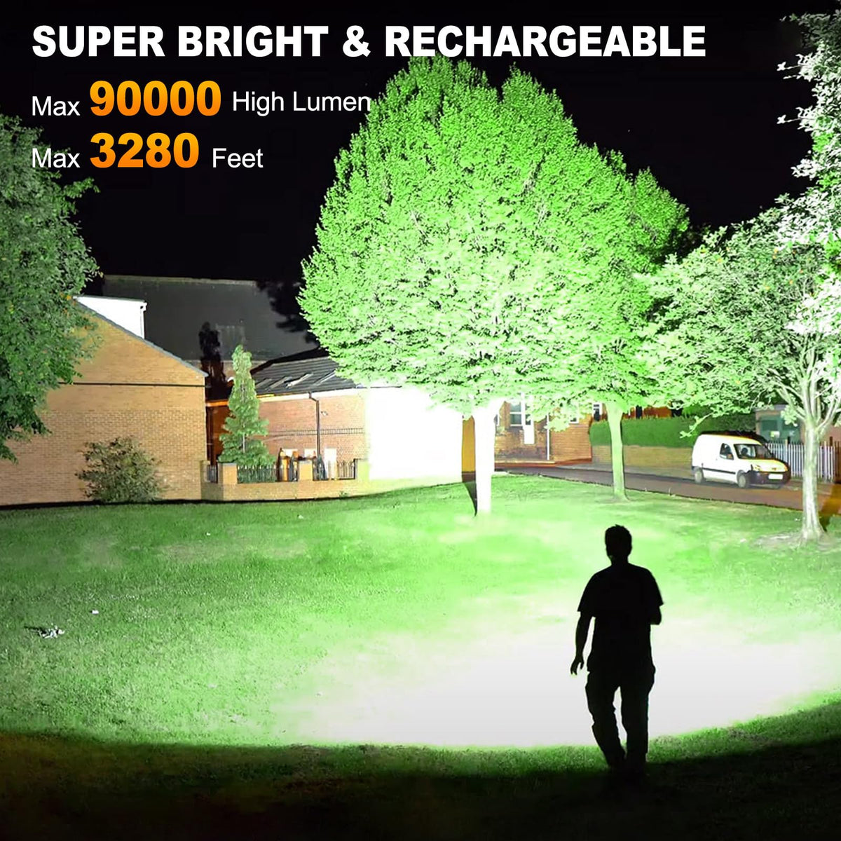 MILAOSHU rechargeable 10,000mAh battery with versatile charging options.