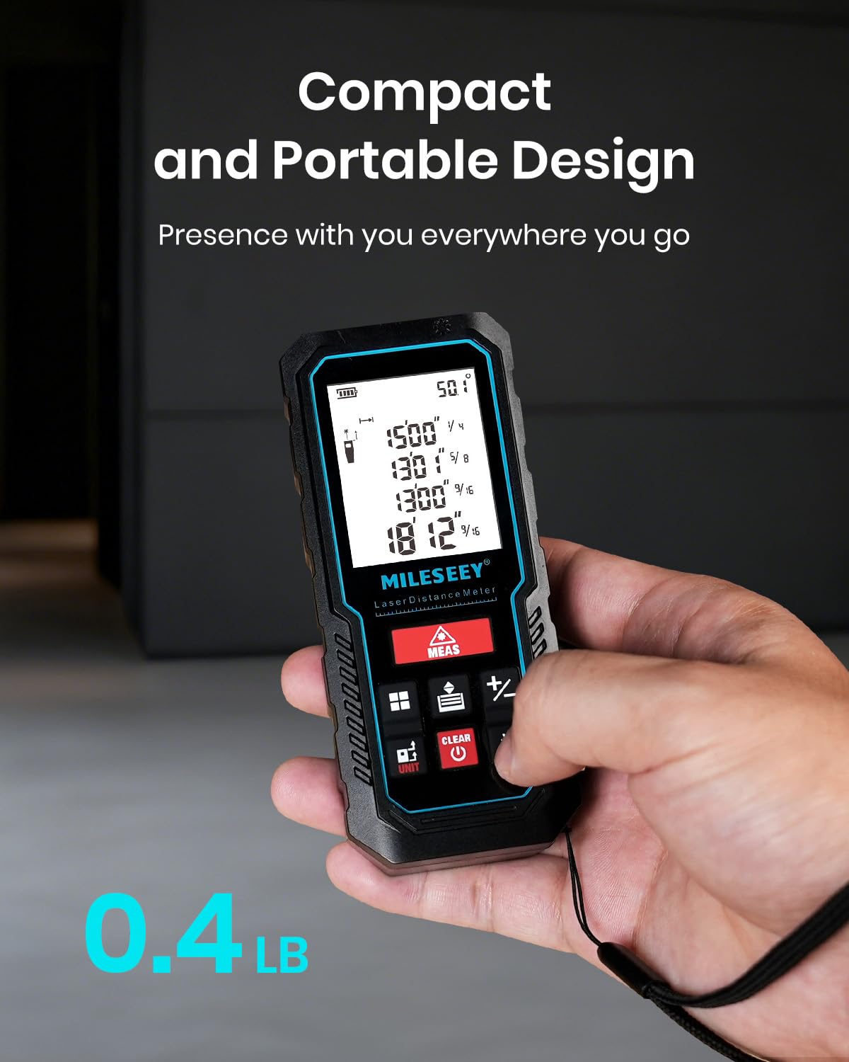 MiLESEEY auto-level function aids quick horizontal checks