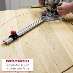 Milescraft 1219 circle guide kit easy readout dials for precise diameters.