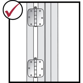 Milescraft 1222 Hinge Mate 150 supports 3inch hinges for versatile installs