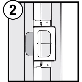 Milescraft 1222 Hinge Mate 150 in use on a door with stop