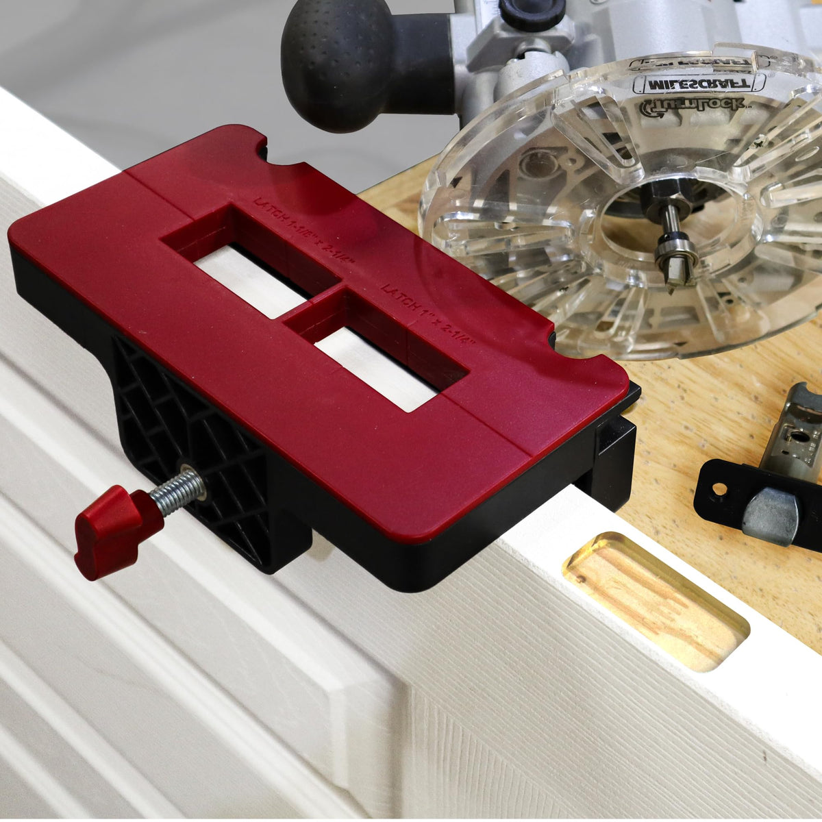 Milescraft 1226 hinge jig storage compartments keeping bits organized