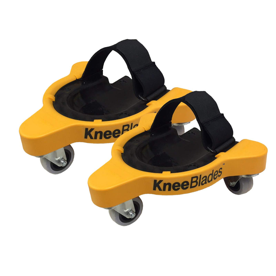 Milescraft 1603 KneeBlades base rotation enabling smooth 360 maneuvering in tight spaces