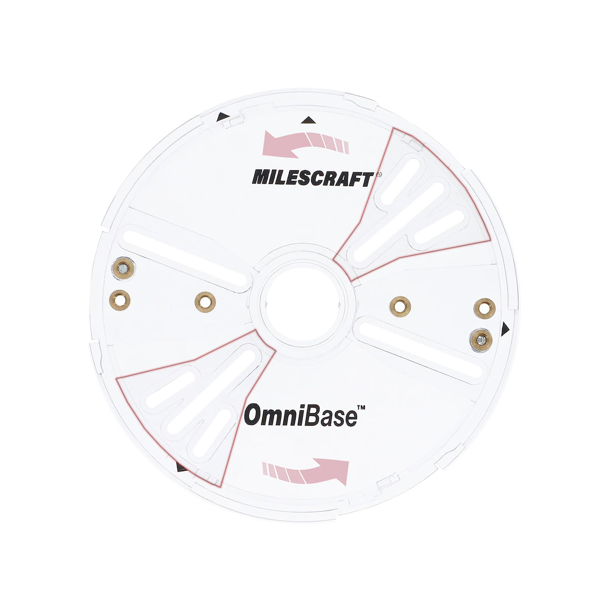 Milescraft Omni Base adjustable wings enable precise router alignment