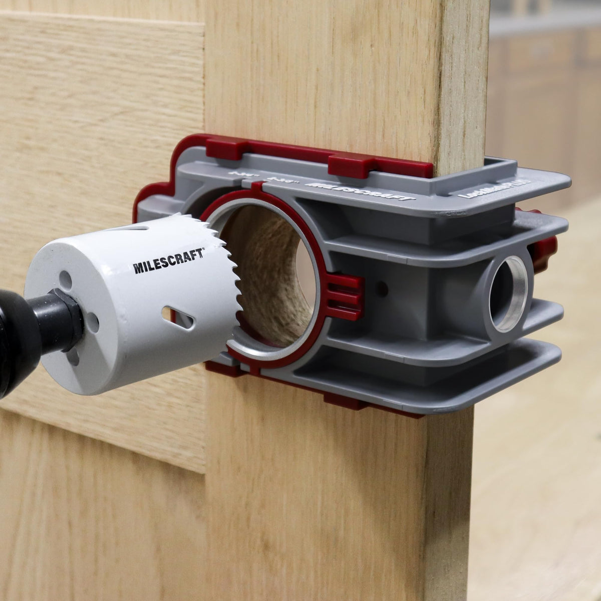 Milescraft DoorKit hinge mate cams aligning standard hinges precisely