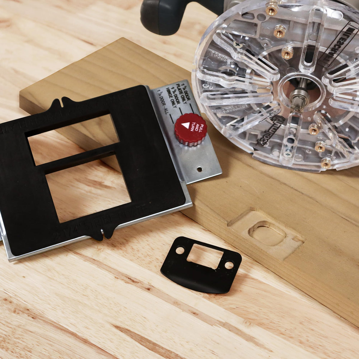 Milescraft DoorKit self-clamping design enabling quick setup without screws