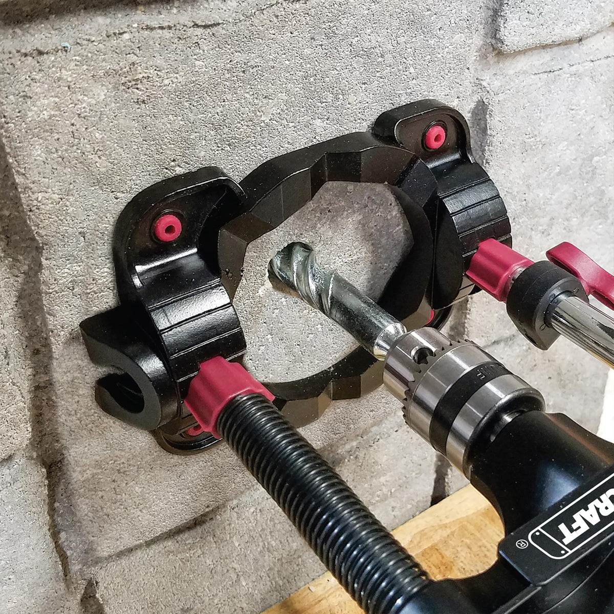 Milescraft DrillMate edge drilling base for precise edge work
