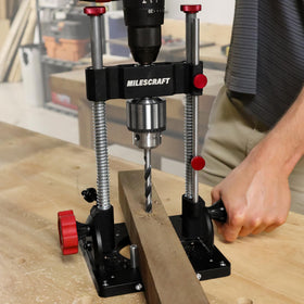 Milescraft Drill Mate Pro angle adjustment for precise angled holes