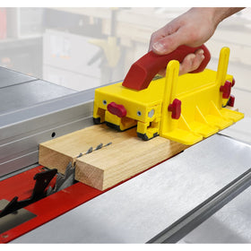 Milescraft GrabberPRO reduces kickback by keeping contact on blade sides.