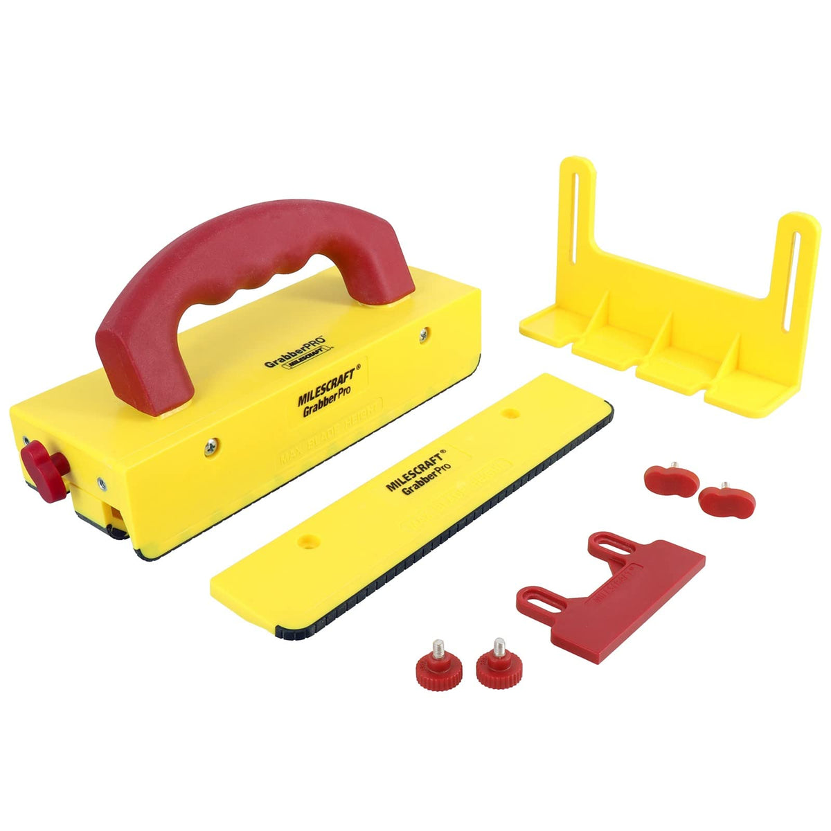 Milescraft GrabberPRO guides cuts safely across the blade for stable passage.