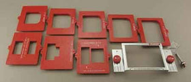 Milescraft HingeMate 300 latch plate mortise templates keep hardware centered
