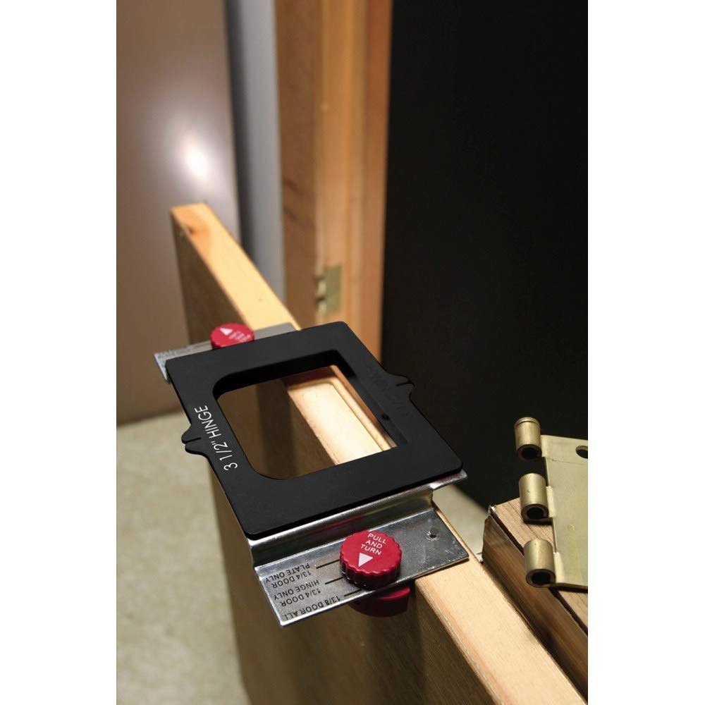 Milescraft HingeMate 300 router bit with ball bearing delivers clean mortises