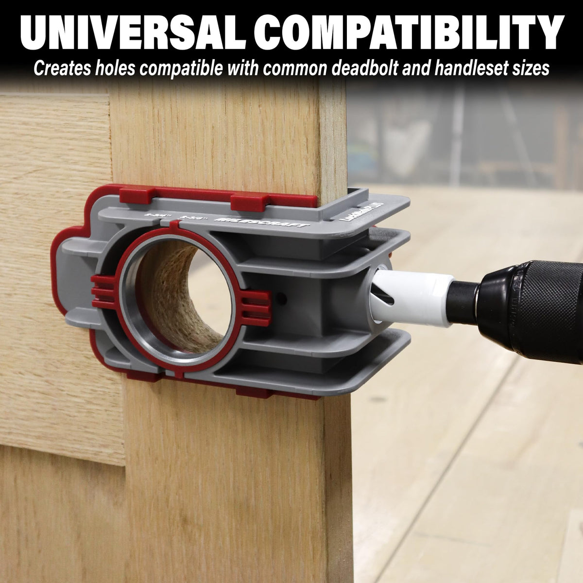 Milescraft LockMatePLUS cobalt hole saws cut wood and metal cleanly