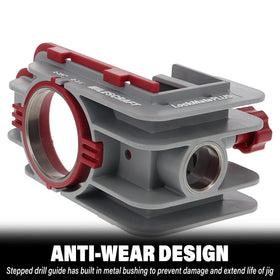 Milescraft LockMatePLUS dead bolt locator spaces handles precisely
