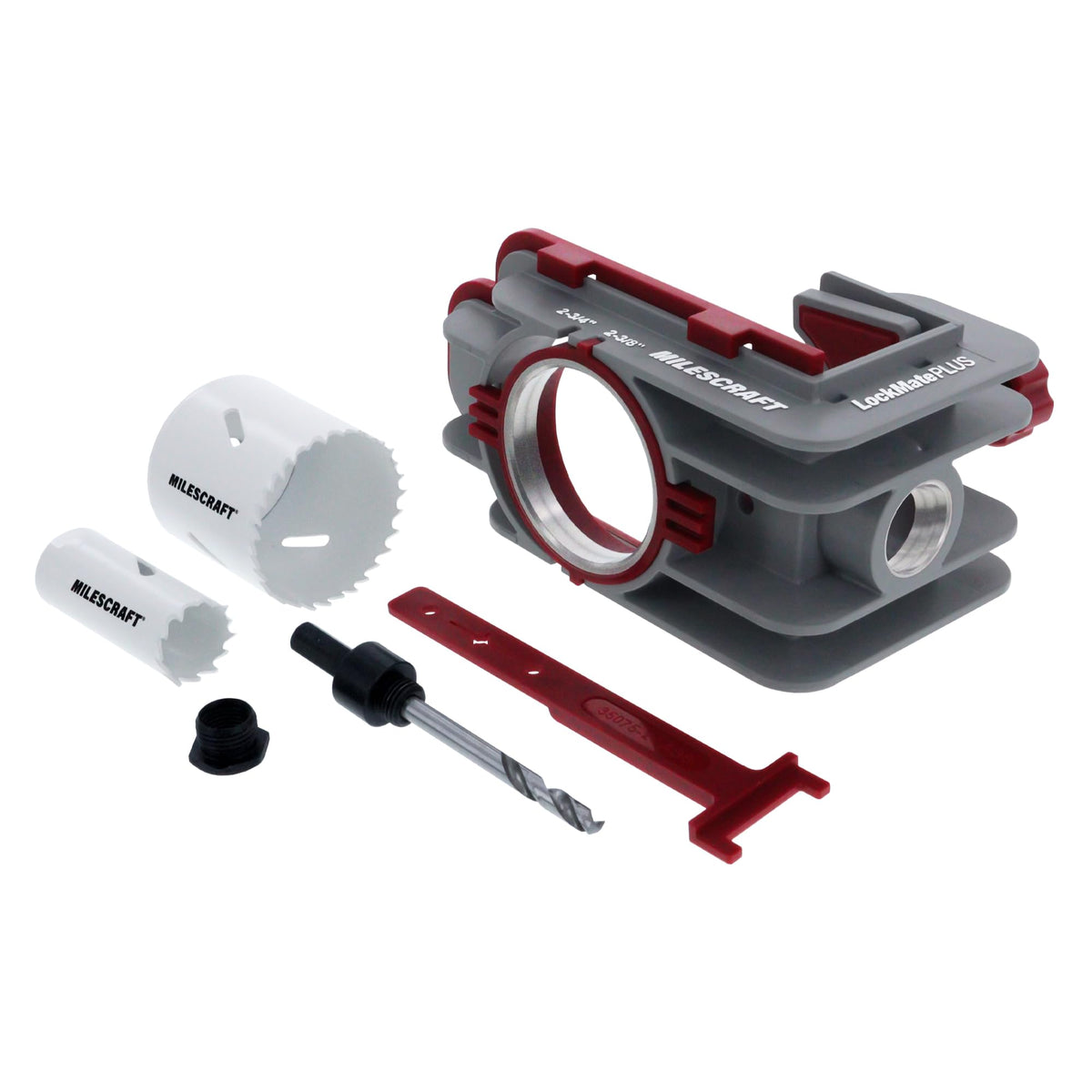 Milescraft LockMatePLUS self-clamping setup speeds on-door alignment