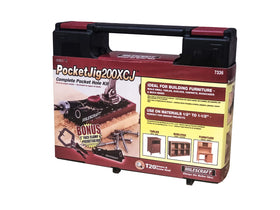 Milescraft PocketJig200XCJ spring loaded sled enables quick repairs
