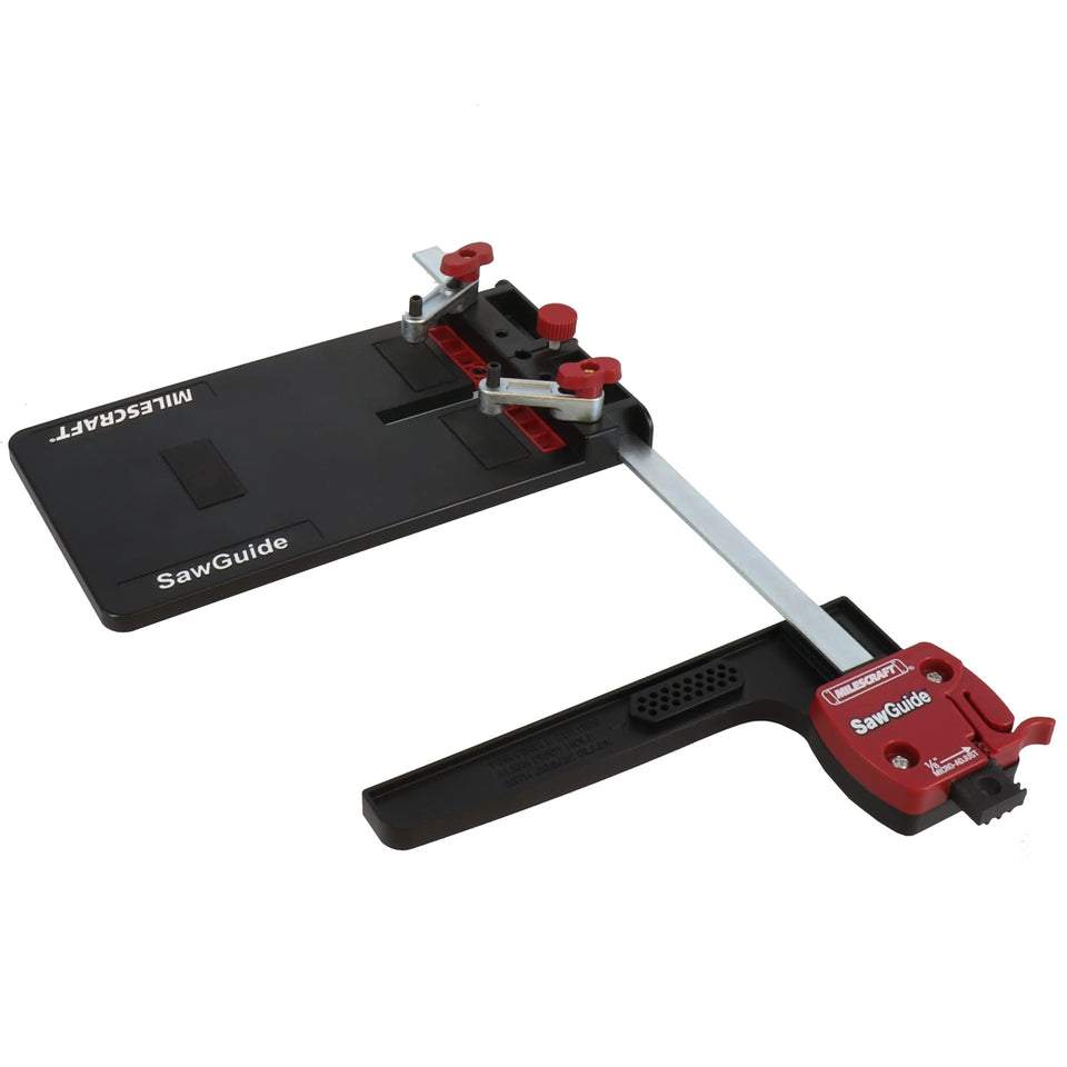 Milescraft SawGuide 1403 universal base plate enables versatile compatibility and precise cuts.