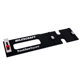 Milescraft TrackSawSquare demonstrates 90-degree edge alignment for precise cuts