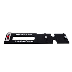 Milescraft TrackSawSquare sits flush on 1/2-inch boards for clean starts