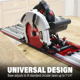 Milescraft rails with anti-friction pads for smooth glide.