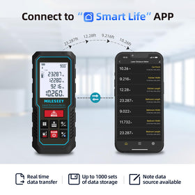 MiLESEEY D5 digital angle level shows real time alignment for accurate layouts