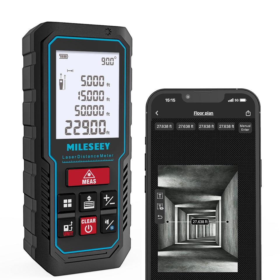MiLESEEY D5 laser measure tool captures precise distances quickly