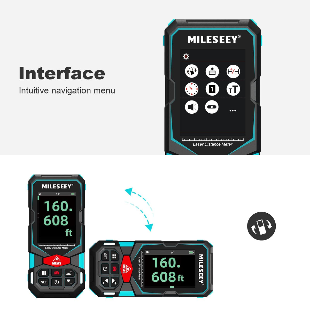 MiLESEEY ergonomic grip for comfortable handling on long tasks.