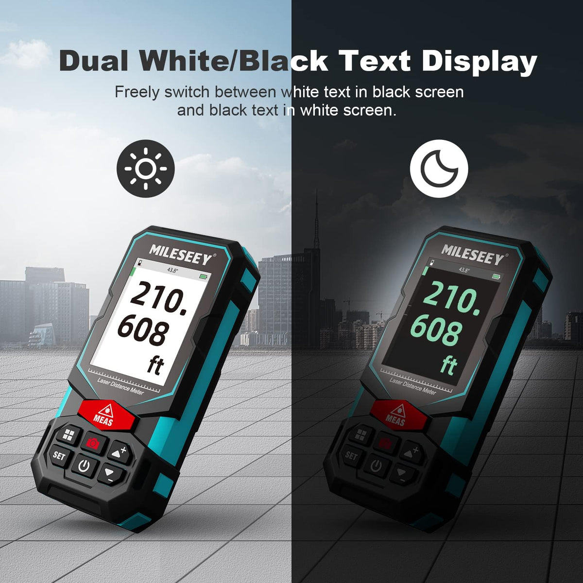 MiLESEEY IP65 protection guards against dust and water during outdoor work.