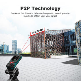 MiLESEEY P2P tilt sensor enables two-point measuring from a single spot.