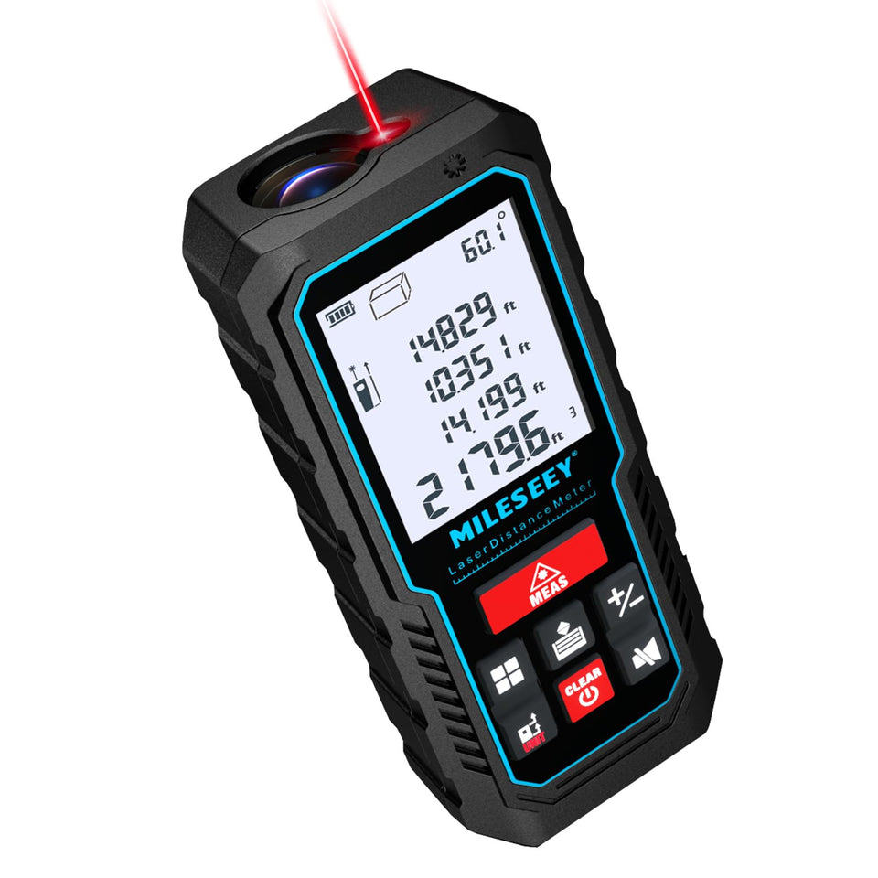 MiLESEEY laser measure front view for quick distance readings