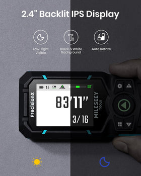 MiLESEEY S50 IP54 rating protects against dust and splashes on job sites.