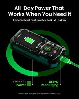 MiLESEEY S50 rugged engineering plastic body withstands demanding environments.