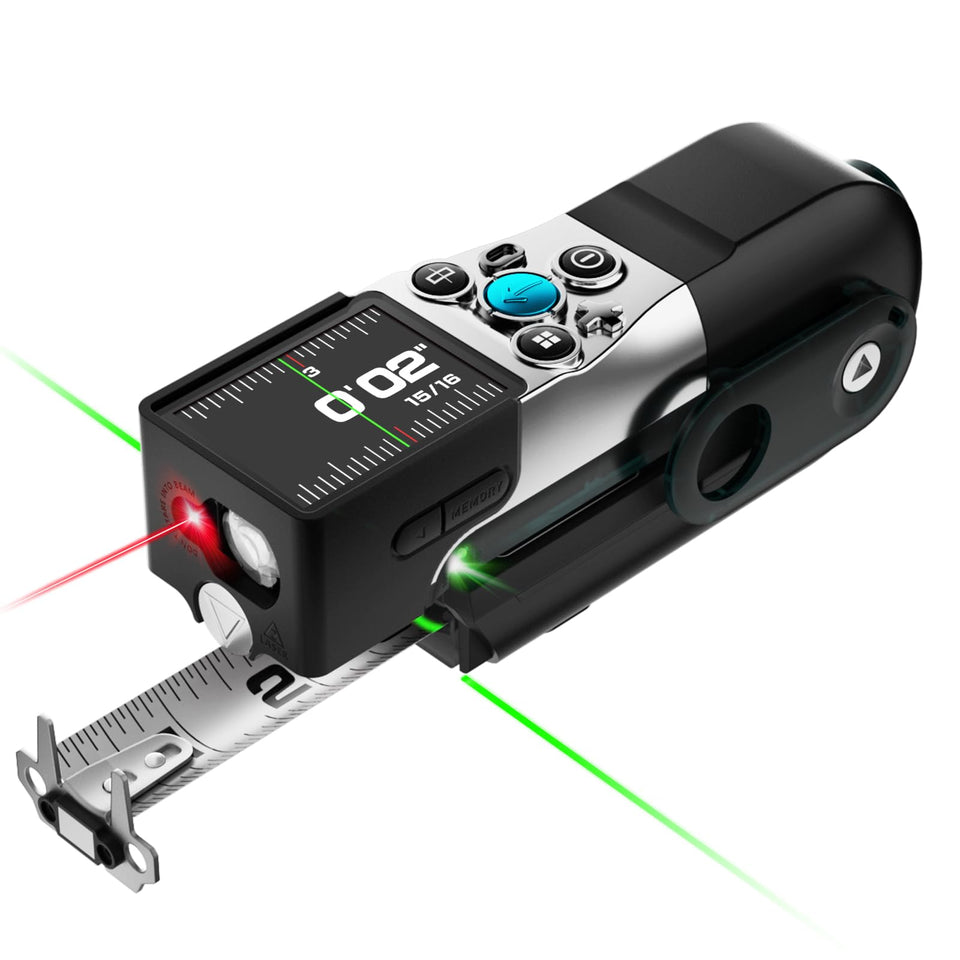 MiLESEEY XTAPE1 front view, all-in-one measuring tool ready for quick jobs